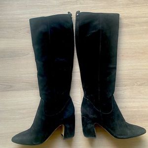 Sam Edelman Hai suede tall knee boots black 7.5